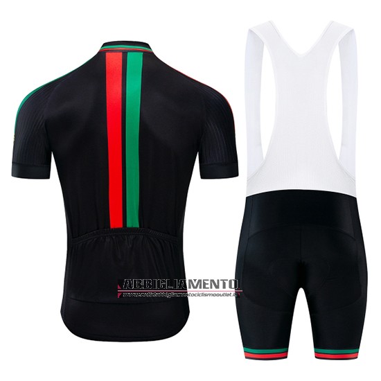 Abbigliamento Portugal 2019 Manica Corta e Pantaloncino Con Bretelle Nero Verde Rosso - Clicca l'immagine per chiudere